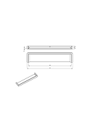 Стеклянная полка AltroBagno Aperto 082802 Cr цвет Хром-6