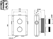 Смеситель для душа Allen Brau Priority 5.31213-GB с термостатом цвет Золото-1