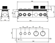 Смеситель для душа Allen Brau Liberty 5.33003-MG с термостатом цвет Серый-1