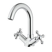 Смеситель для раковины Rossinka G G02-64 цвет Хром