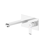 Смеситель для раковины Rossinka W W35-16 цвет Белый+Хром