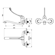 Смеситель для раковины Rossinka Y Y35-24 цвет Хром-1