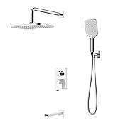 Смеситель для ванны Rossinka W W35-55 цвет Белый+Хром