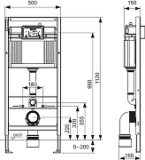 Комплект унитаза биде с инсталляцией Tece Base TC414N5VP07 с сиденьем Микролифт и клавишей смыва цвет Черный-5