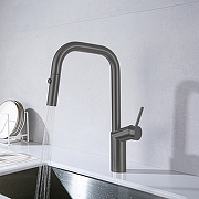 Смеситель для кухни Vincea VKF-107GM цвет Вороненая сталь-2