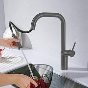 Смеситель для кухни Vincea VKF-107GM цвет Вороненая сталь-4