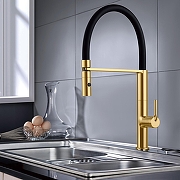 Смеситель для кухни Vincea VKF-114BG цвет Брашированное золото-1