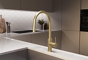 Смеситель для кухни Vincea VKF-2C1BG цвет Брашированное золото-2