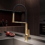 Смеситель для кухни Vincea VKF-118BG цвет Брашированное золото-1