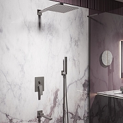 Душевая система Vincea Puro VSFW-5P1GM цвет Вороненая сталь-1