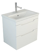 Тумба под раковину Emmy Агата 60 310165 подвесная цвет Белый-1