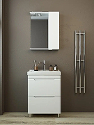 Тумба под раковину Emmy Агата 55 310167 цвет Белый-3