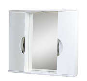 Зеркало со шкафом Emmy Милли 80 210016 с подсветкой цвет Белый