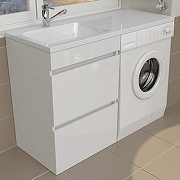 Тумба под раковину Emmy Джерси 120 310013 цвет Белый-1