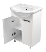 Тумба под раковину Emmy Милли 55 310033 цвет Белый-1