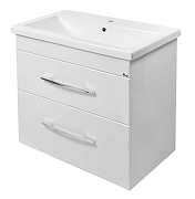 Тумба под раковину Emmy Рокард 80 310072 подвесная цвет Белый