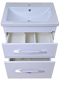 Тумба под раковину Emmy Рокард 80 310072 подвесная цвет Белый-1