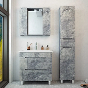 Тумба под раковину Emmy Стоун 60 310138 цвет Бетон светлый-4