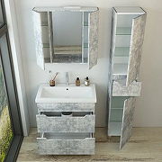 Тумба под раковину Emmy Стоун 80 310139 цвет Бетон светлый-3