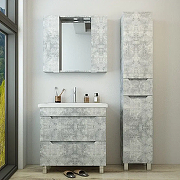 Тумба под раковину Emmy Стоун 80 310139 цвет Бетон светлый-5