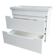 Тумба под раковину Emmy Стоун 60 310083 подвесная цвет Белый-2