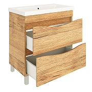 Тумба под раковину Emmy Дакота 60 310098 цвет Рустик соломенный-1