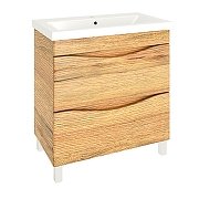 Тумба под раковину Emmy Дакота 80 310102 цвет Рустик соломенный