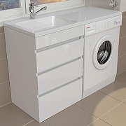 Тумба под раковину Emmy Джерси 110 310112 цвет Белый-1