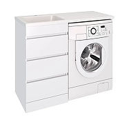 Тумба под раковину Emmy Джерси 120 310113 цвет Белый