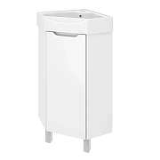 Тумба под раковину Emmy Агата 43 310156 угловая цвет Белый