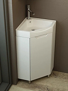 Тумба под раковину Emmy Агата 43 310156 угловая цвет Белый-6