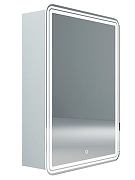 Зеркальный шкаф Emmy Мадрид 60 L 210142 с подсветкой цвет Белый-1