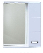 Зеркало со шкафом Emmy Монтана 60 R 210038 с подсветкой цвет Белый