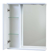 Зеркало со шкафом Emmy Монтана 60 L 210037 с подсветкой цвет Белый-1