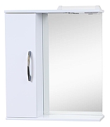 Зеркало со шкафом Emmy Рокард 60 L 210060 с подсветкой цвет Белый