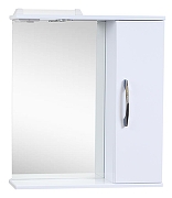 Зеркало со шкафом Emmy Рокард 70 R 210063 с подсветкой цвет Белый
