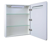 Зеркальный шкаф Emmy Донна 50 R 210083 с подсветкой цвет Белый-1