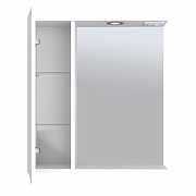 Зеркало со шкафом Emmy Агата 60 L 210125 с подсветкой цвет Белый-1