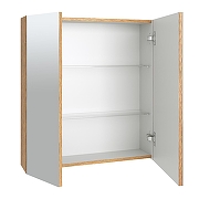 Зеркальный шкаф Emmy Дакота 70 210131 цвет Рустик соломенный-1