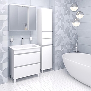 Шкаф пенал Emmy Джерси 30 R 410015 цвет Белый-1