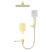 Душевая система Wonzon & Woghand Forza WW-939031-BG цвет Брашированное золото