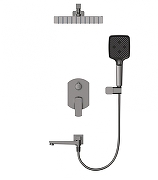 Душевая система Wonzon & Woghand Forza WW-939031-BGM цвет Темный графит