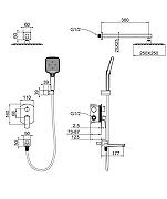 Душевая система Wonzon & Woghand Forza WW-939031-BN цвет Брашированный никель-1