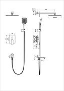 Душевая система Wonzon & Woghand Diamond WW-88939011-BRG цвет Брашированное розовое золото-1