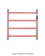 Электрический полотенцесушитель Wonzon & Woghand Bonn 47,5х47,4 WW-AL404-BG цвет Брашированное золото-1