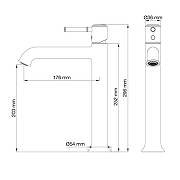 Смеситель для раковины Wonzon & Woghand Tor WW-88019073-RG цвет Розовое золото-1