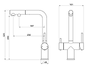 Смеситель для кухни Wonzon & Woghand WW-88458018-BN цвет Брашированный никель-1