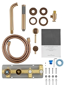 Смеситель для ванны Wonzon & Woghand Tor WW-88889073-RG цвет Розовое золото-5