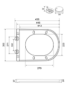 Унитаз подвесной Wonzon & Woghand Nile WW-UP2210-MB цвет Черный матовый с сиденьем Микролифтом-2