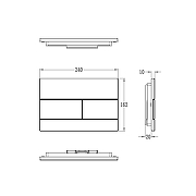 Клавиша смыва Wonzon & Woghand WW-IB256-MW цвет Белый матовый-3